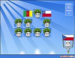 Pexeso s vlajkami států - první úroveň