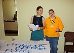ranní registrace (zleva: Mgr. Lenka Šnajdrová, Ph.D., Ludmila Vetterová)