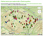 rozložení klubů, škol a školek spolupracujících s Mensou ČR (stav k 15. 6. 2015)