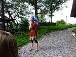 Velká Liška nás vítá v indiánském táboře
