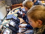 Zvířátková telefonní ústředna zaujala hlavně nejmladší účastníky exkurze.