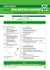 Konference Mensa pro rozvoj nadání 2013