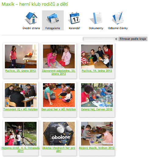 ukázka fotogalerie konkrétního pracoviště