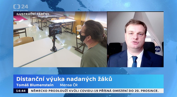 Studio ČT24: Distanční výuka ve školách